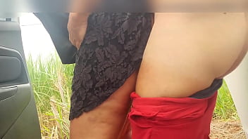 Preview 3 of Irish Skinny - Real amateur outdoor creampie at woods public sex Karina and lucas
