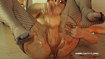 Preview 3 of Play Sex Hot - Ivy and the Anal Chocolate Factory Trailer (Amateur,  Teen,  Gape,  Farts,  Doggystyle,  Big Dildo,  Intense anal,  Orgasm,  Fisting,  Wet pussy)