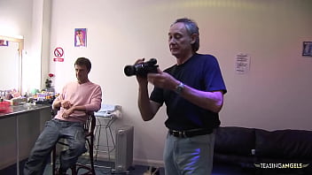 Preview 1 of Sexy Bumm - Three lucky guys get to bang two brunette sluts on the couch