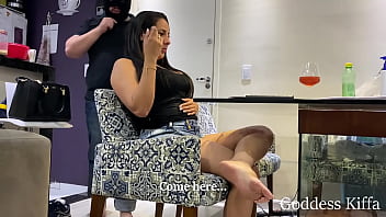 Preview 2 of Kum Xnxx - Goddess Kiffa - Cuck slave serve alpha couple and stays under the table - FOOT WORSHIP - FOOTSTOOL - DOMESTIC SLAVE - FACE SLAP - FACE STAND - CANNING - SPIT -