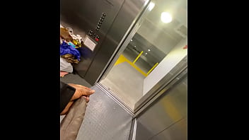 Preview 2 of Alby Rydes Sex - Public Elevator Got Stuck So I Stroked My  Bbc (Solo Almost Caught)
