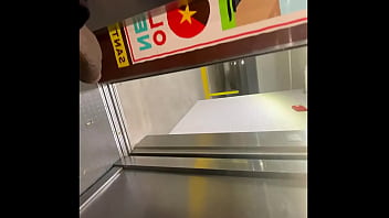 Preview 4 of Alby Rydes Sex - Public Elevator Got Stuck So I Stroked My  Bbc (Solo Almost Caught)