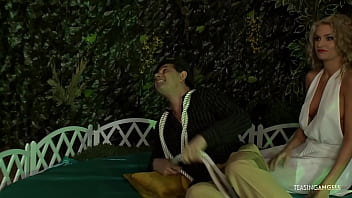 Preview 1 of Indian Monalisa Nude Boob - Horny guy talked three sexy sluts into screwing with him