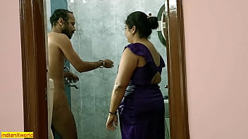 Preview 2 of Brostat Massage - Beautiful Bhabhi Hot Sex with New Hotel Boy!! Hot XXX