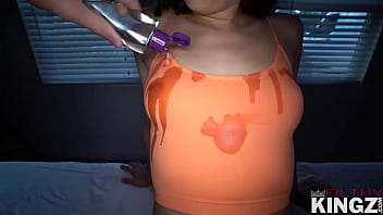 Preview 1 of Celia Great A Ss - Kylie Rocket In Exploding Oil Cum