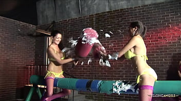Preview 1 of Japanese Forced Rape - Kinky babes get talked into sharing some big delicious dicks