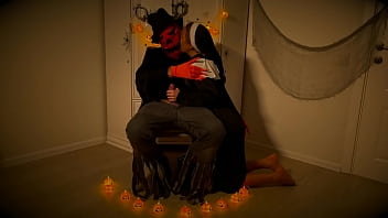 Preview 2 of Soni Liuni - Pleasuring the Pumpkin King by blowjob