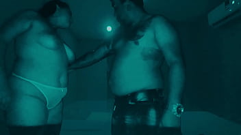 Preview 1 of Ssx Anal - (Infrared night vision) Blowjob,  kissing and sucking the tits of my wife&#039_s stepdaughter,  this time we fucked secretly during the night. Full morbid,  she sucks my dick very rich