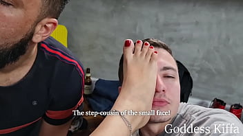 Preview 4 of 10 Years In Jail - Friends get their feet worshipped and humiliates the foot perverts - FOOT WORSHIP - FOOT GAGGING - FEMDOM - FOOT HUMILIATION - FLIP FLOPS - SLAP - SMELLY FEET - SOCKS - Goddess Kiffa Raposinha Feet Mr Pine Raposo Podo and Mr Pine-