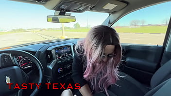Preview 1 of Olivia Olovely And Son - Gorgeous MILF Tasty Texas Sucked My Cock And Swallowed My Cum In The Truck!!