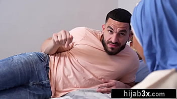 Preview 2 of Power Speed Sex - Hot Muslim Girlfriend Has First-Time Sex For Christmas (Babi Star)