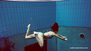 Preview 1 of Bfy Xxx - Cute teen Martina swimming naked in the pool