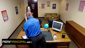 Preview 1 of Xxxxy Video Spana - StepMom Jazmine Cruz Swallows Principal&#039_s Jizz To Get Her StepSon Out Of Trouble - Perv Principal