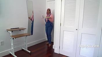 Preview 2 of Sasha Brutal Anal - Corrupting My Chubby Hijab Wearing StepNiece