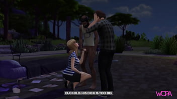 Preview 3 of Jolie Water - [TRAILER] Blonde having sex with Homeless in front of her boyfriend