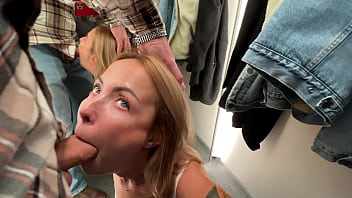 Preview 2 of Barharwa Bfcombarh - Quick Blow and fuck in the Fashion Stores changing room