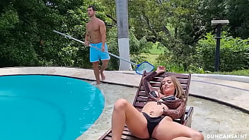 Preview 2 of Wife Anonymous - Cheating wife fucks the pool boy