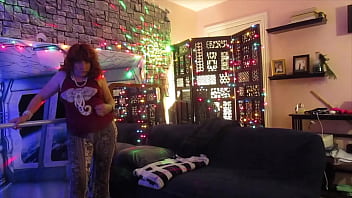 Preview 1 of Asian Wife Rides Big Dildo - Hotwife Steffi white elephant pussy dance (alt view)