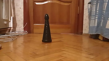 Preview 4 of Griaj Dog Sex - Sissy fuck ass with big huge toy pyramid fisting