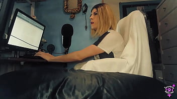 Preview 1 of Fly Film - Trans Step-Moms Stinky Feet JoI Cum Countdown With Cumshot