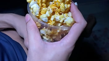 Preview 2 of Xxx Girl Bo - Jerk off with popcorn. ชักว่าวกับข้าวโพดคั่วครับ