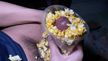 Preview 3 of Xxx Girl Bo - Jerk off with popcorn. ชักว่าวกับข้าวโพดคั่วครับ