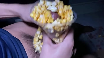 Preview 4 of Xxx Girl Bo - Jerk off with popcorn. ชักว่าวกับข้าวโพดคั่วครับ