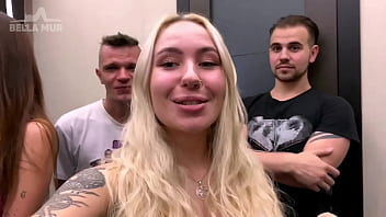 Preview 1 of Bolyboow Sex - Surprise orgy for a married woman