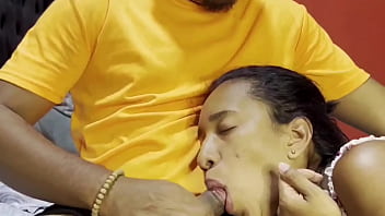 Preview 2 of Anna Anoka - Stepdad and Stepdaughter. Huge cum in her mouth. Oral Creampie. English subtitles
