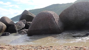 Preview 3 of 10posisions Sex - Nudist Beach - Jerking Off on the rocks and ocean Trailer