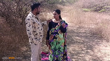 Preview 1 of Saadhi Ke Suygh Rast - hardcore fucking of real Indian couple having the best sex outdoor in forest