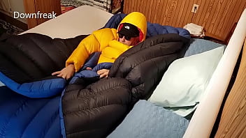 Preview 2 of Xxxv Vergine - Humping Nautica Overfilled Down Jacket Until I Cum