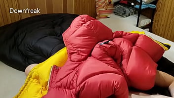 Preview 4 of Xxxv Vergine - Humping Nautica Overfilled Down Jacket Until I Cum