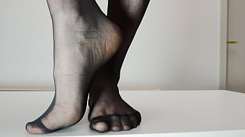 Preview 2 of Grae Annai Sex Video - Feet in Pantyhose
