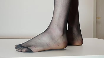 Preview 3 of Grae Annai Sex Video - Feet in Pantyhose