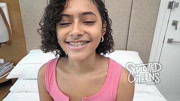 Preview 1 of Small Young Grill Xxxfouk - 18 yr old Puerto Rican teen with nice tits and a PLUMP pussy