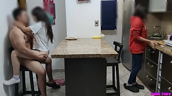 Preview 3 of Okita Anri Uncensored - Me Gusta Comer Sentada en las Piernas de mi Tio