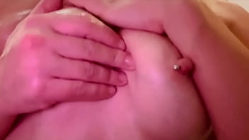 Preview 4 of Nude Milf M7 - Nipples and Tits Playing Compilation with and without Piercing