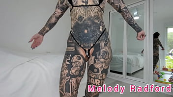 Preview 3 of Amiga Novia Negro - Black and Red Zipper Tiny Micro Bikini Try On Haul Melody Radford
