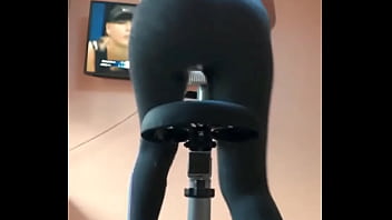 Preview 2 of Wtf Pass Sick Orgasm Crazy - Don&#039_t interrupt your workout ?#wetpants #pissing #pee #piss #pantswetting #workout #bicycle #blonde #wet #femaledesper...