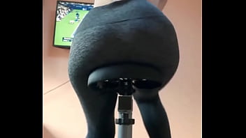 Preview 4 of Wtf Pass Sick Orgasm Crazy - Don&#039_t interrupt your workout ?#wetpants #pissing #pee #piss #pantswetting #workout #bicycle #blonde #wet #femaledesper...