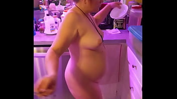 Preview 1 of Xxx Videos Milk Booms Girlfriend - Hotwife Steffi purple chemise pussy dance (dirty bit)