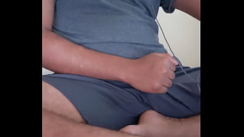 Preview 3 of Bbl Bbl - Alan Prasad CUM again on webcam for his gf. Desi boy ejaculates for girlfriend online. Horny dude wanks on spycam. Sexy handsome muscle stud beats his meat. American boy wanks off. Cumshot of hardcore hunk.Roommate caught masturbating wanking jerking off2