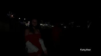Preview 1 of Asia Carice - Two girls pissing on a public promenade on the beach