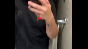 Preview 2 of Hairy Pussy Mo - Bubble butt straight dude gets surprised while taking a piss
