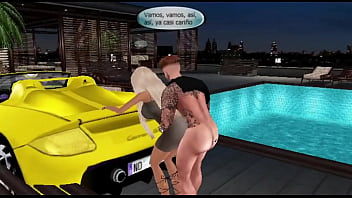 Preview 3 of Hd Beautiful Brazzer X Video - IMVU  - Follo a una joven estudiante por un agujero en su vestido.
