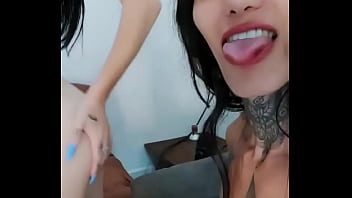 Preview 2 of Hge Anal - Bastidores do Filme da Bad Melli a Novinha Magrinha e Sabrina Prezzote a trans Dotada
