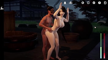 Preview 1 of Mutti Mose - AuntTong Bath Sex - Romantic Escapades Game