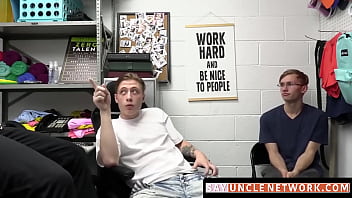 Preview 1 of Xxx Beg Hip Video - SayUncleNetwork.com - Darron Bluu spitroasted raw by Cole Church and Marco Napoli in threesome