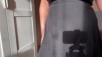 Preview 2 of Sex Galsh - Eva in a miniskirt gives JOI